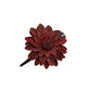 Large Leather Flower Hair Clips