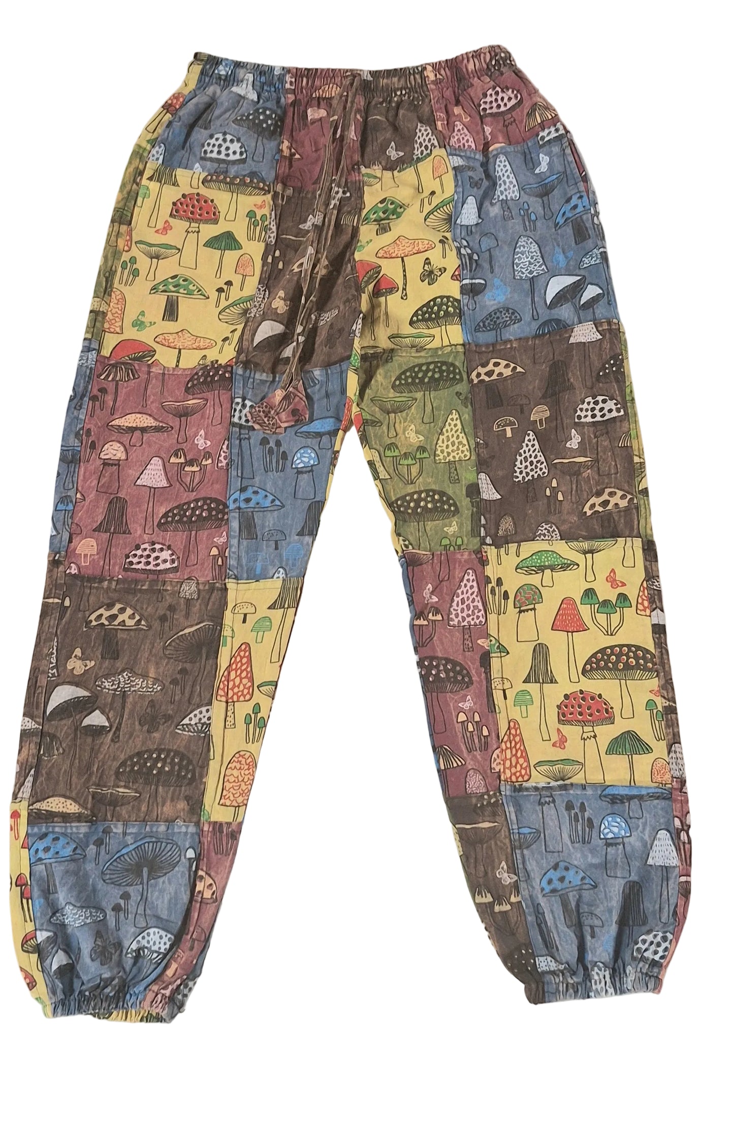 Mushroom Patchwork Pants