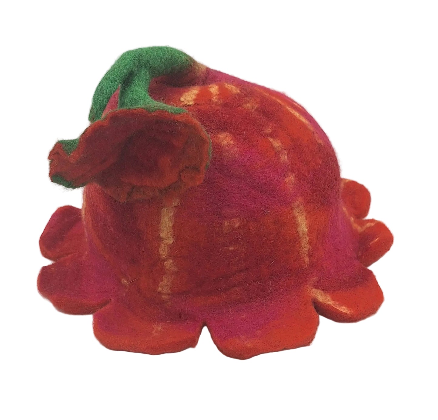Hand Felted Flower Wool Hat