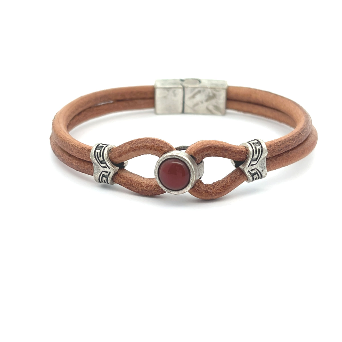 Tribal Elements Double Cord Leather Bracelet