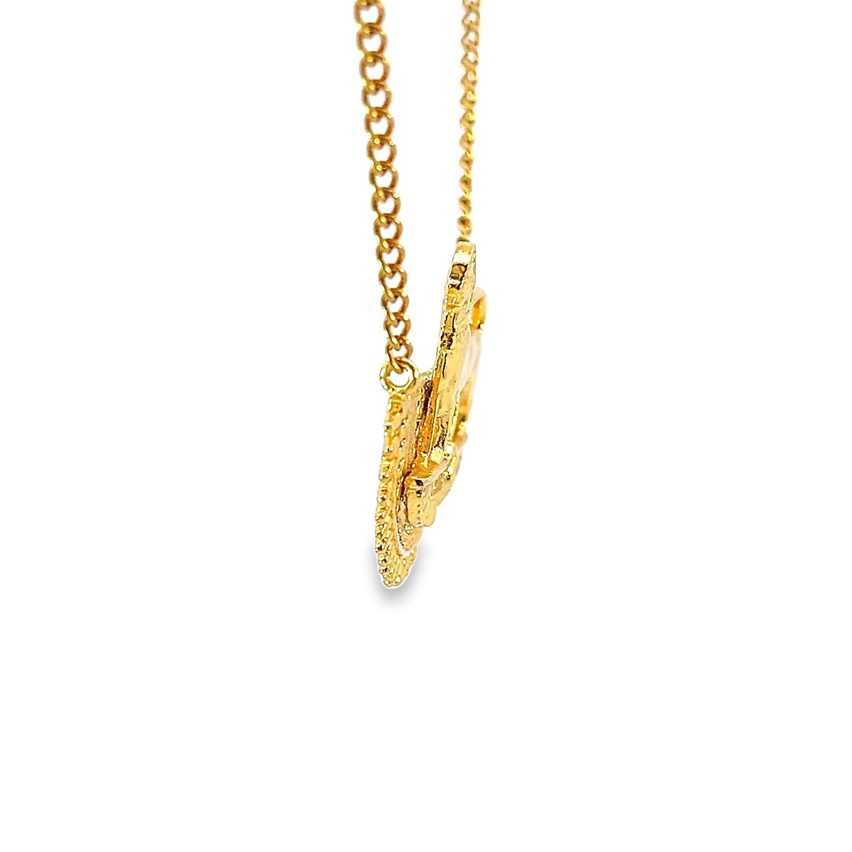 Gold Plated Egyptian Sphinx Charm Necklace