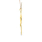 Gold Plated Bronze Ankh Necklace & Earring Set