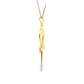 Gold Plated Bronze Ankh Necklace & Earring Set