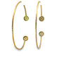 Gold Plated Pavé Evil Eye Cuff Bracelets