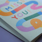 Missss You Snake Greeting Card