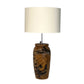 Teak Vase Table Lamp