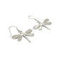 Sterling Silver Shell Dragonfly Earrings