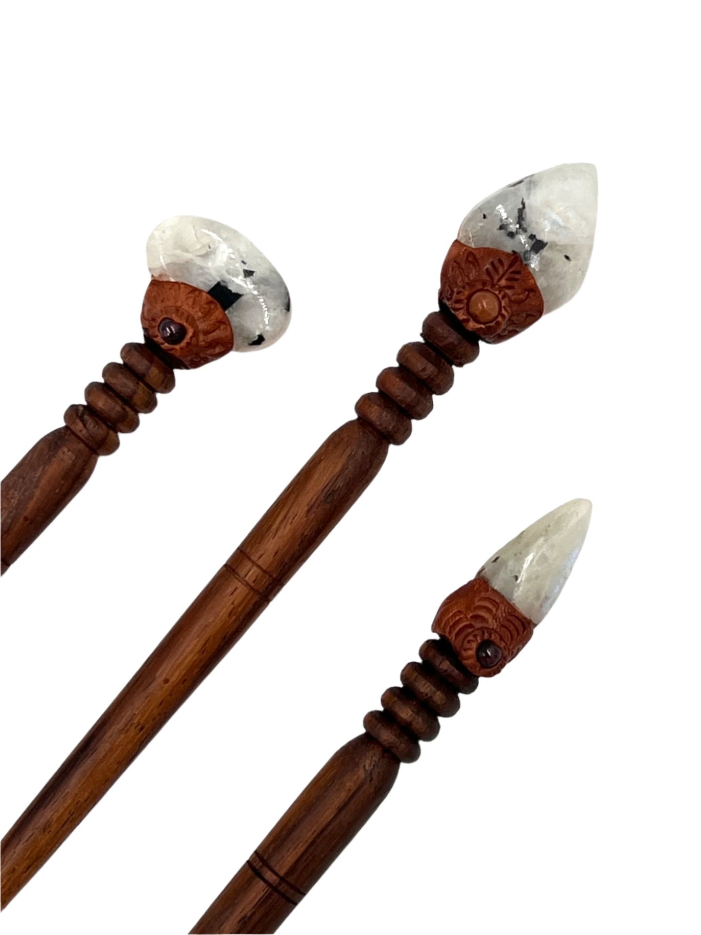 Handmade Gemstone Hair Sticks