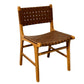 Leather Teakwood Chair