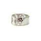 Sterling Silver Om Band Ring