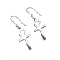 Sterling Silver Ankh Earrings