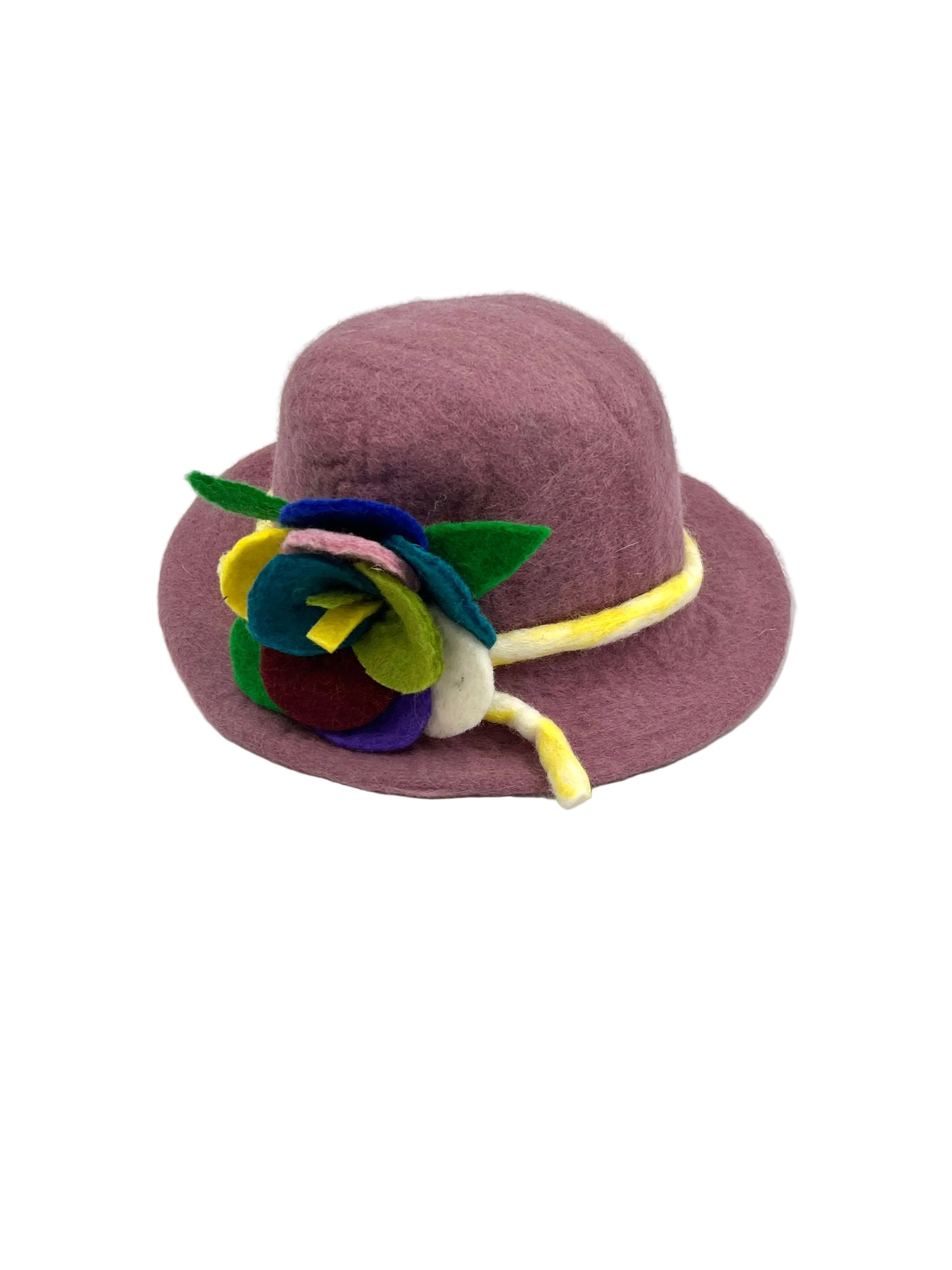 Hand Felted Flower Hat