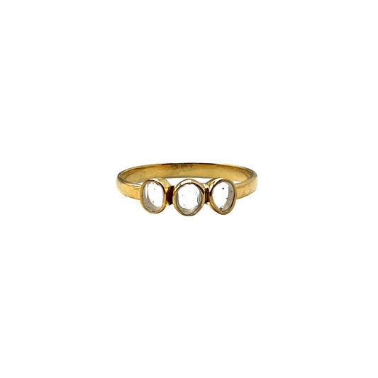 Tri Polki Diamond Ring