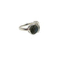 Crescent Moon Labradorite Ring