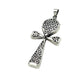 Silver Flower of life Ankh Pendants