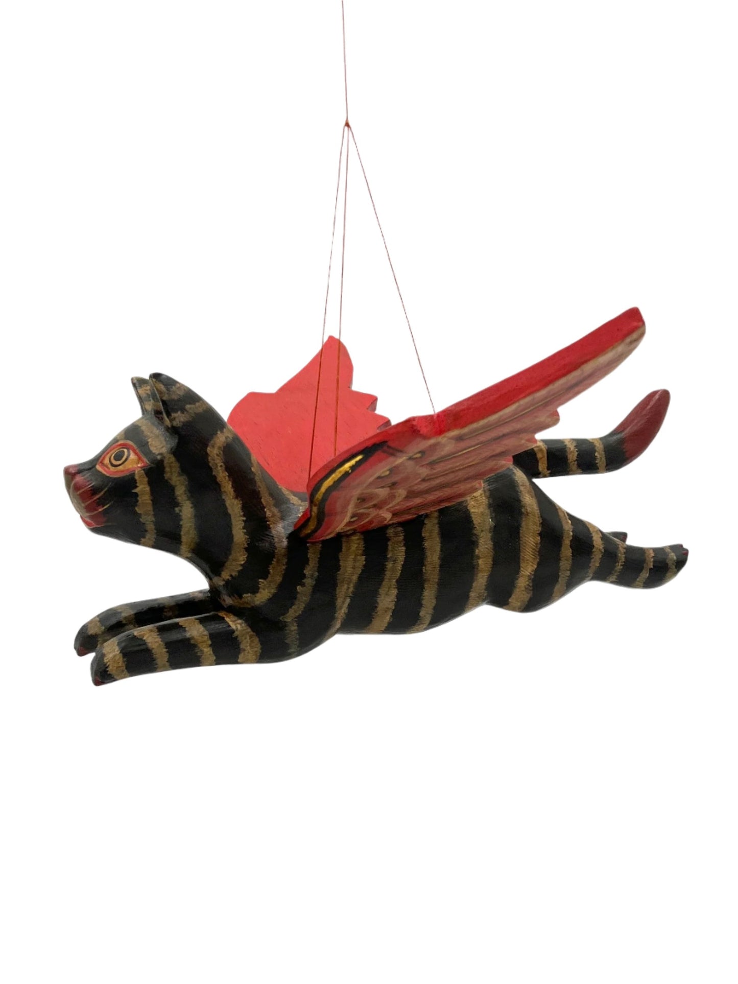 Flying Striped Black Kitty Spirit Chaser