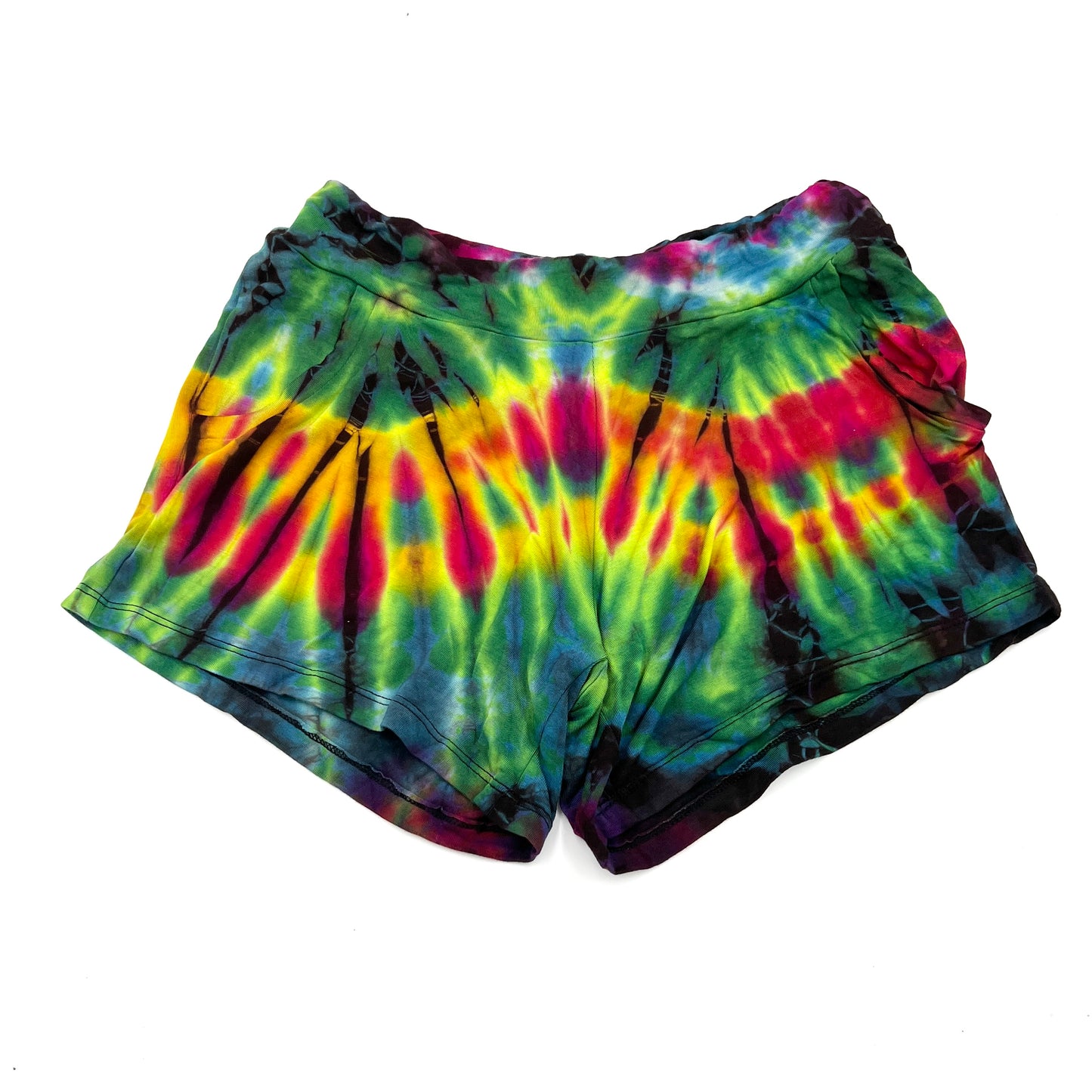 Tie Dyed Short Shorts w/ Pockets