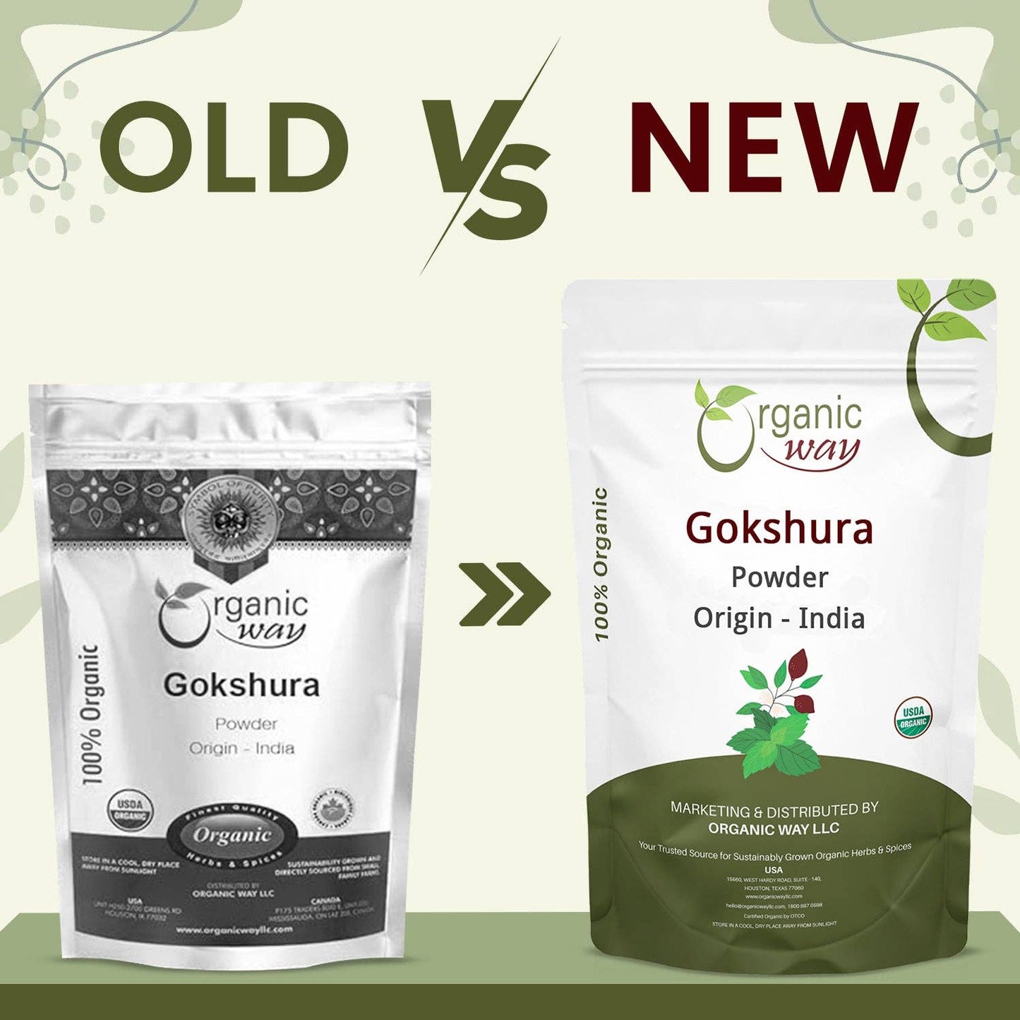 Organic Gokshura Powder - USDA Certified | Origin - India