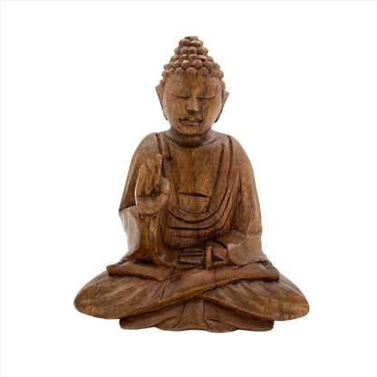 Hand Carved Suar Wood Buddha Statues