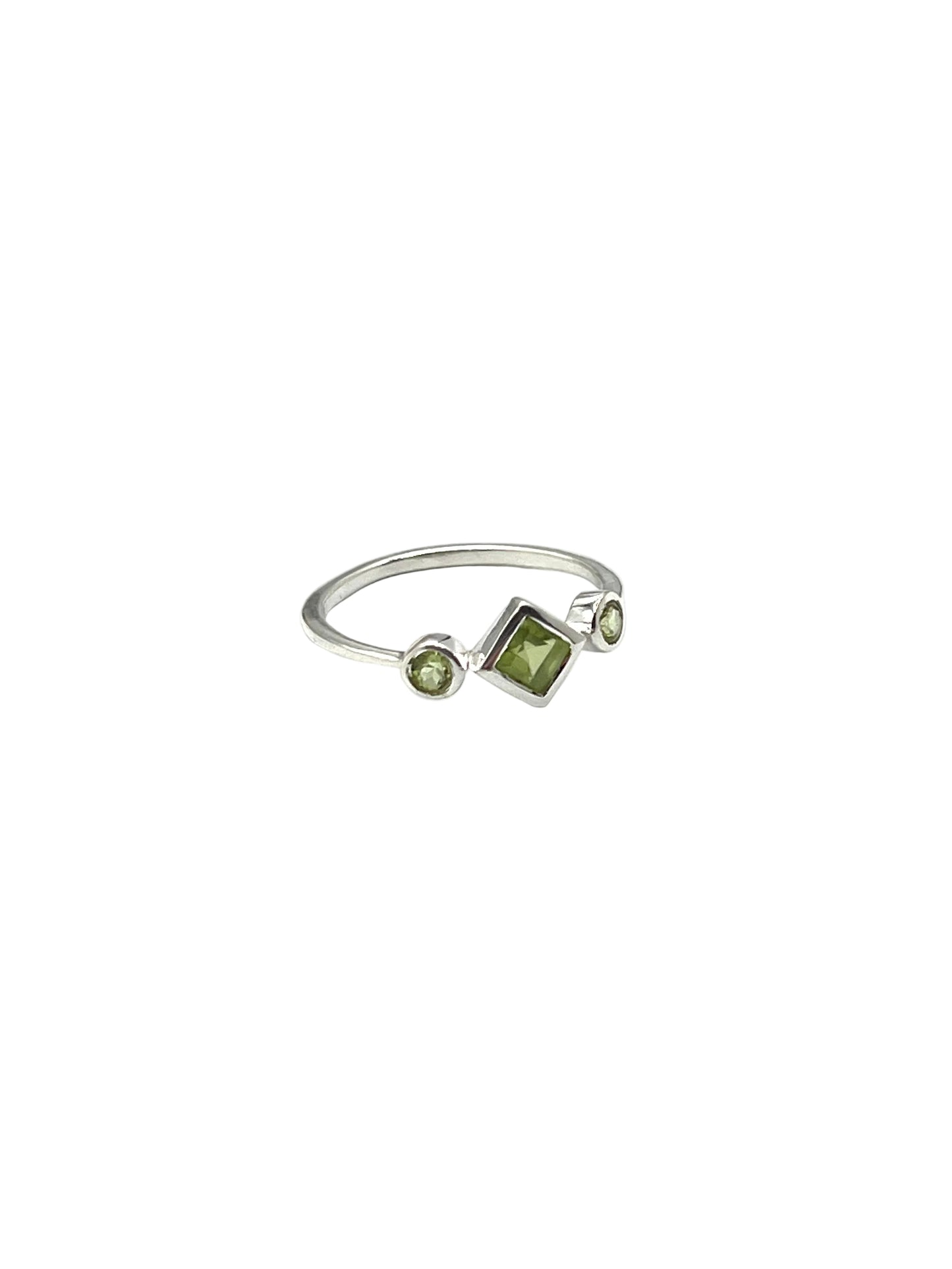 Square Gemstone Rings