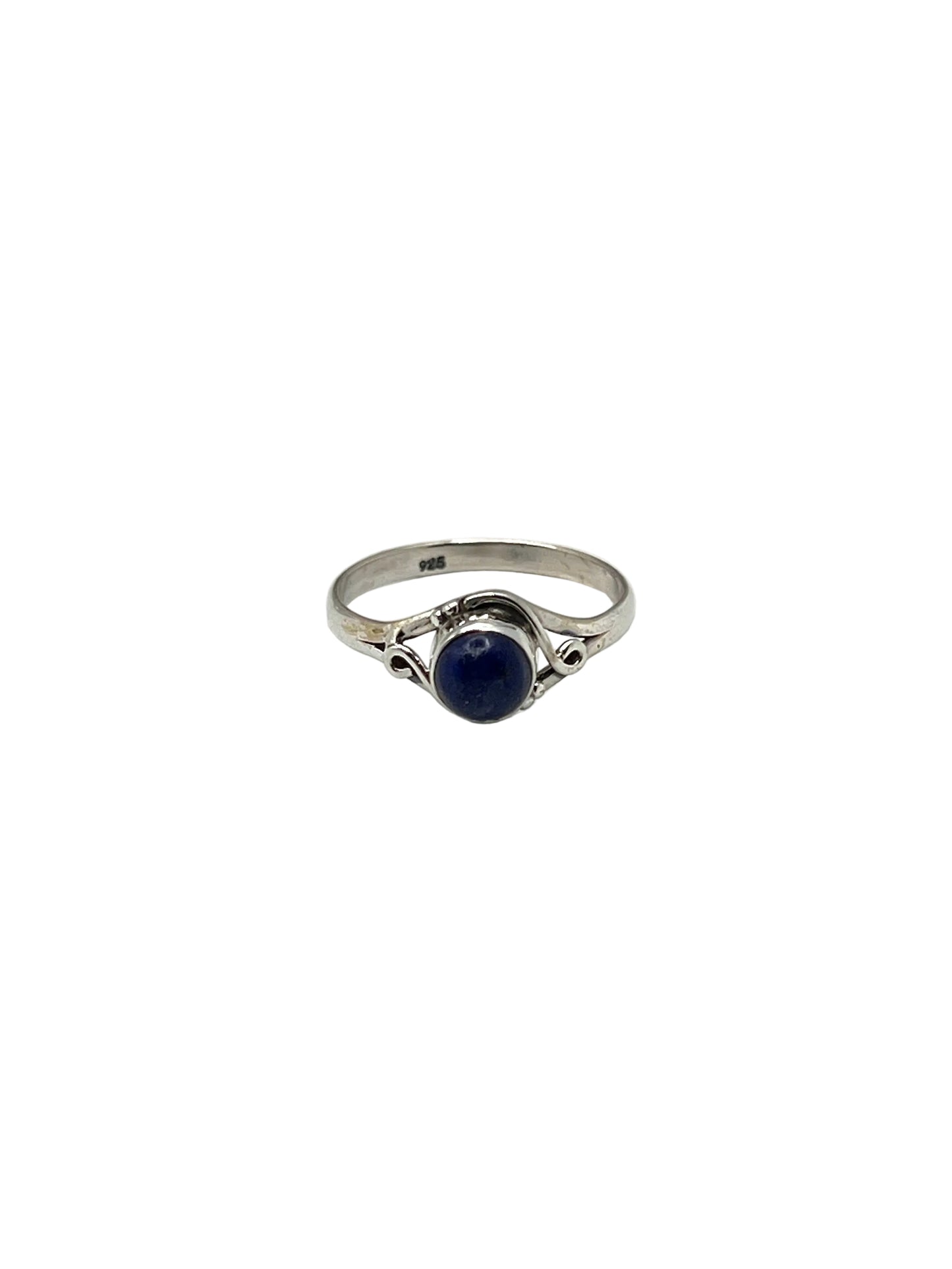 Round Gemstone Swirl Rings