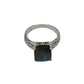 Sterling Silver Square Labradorite Ring