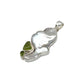 Silver Pearl, Peridot & Green Kyanite Pendants