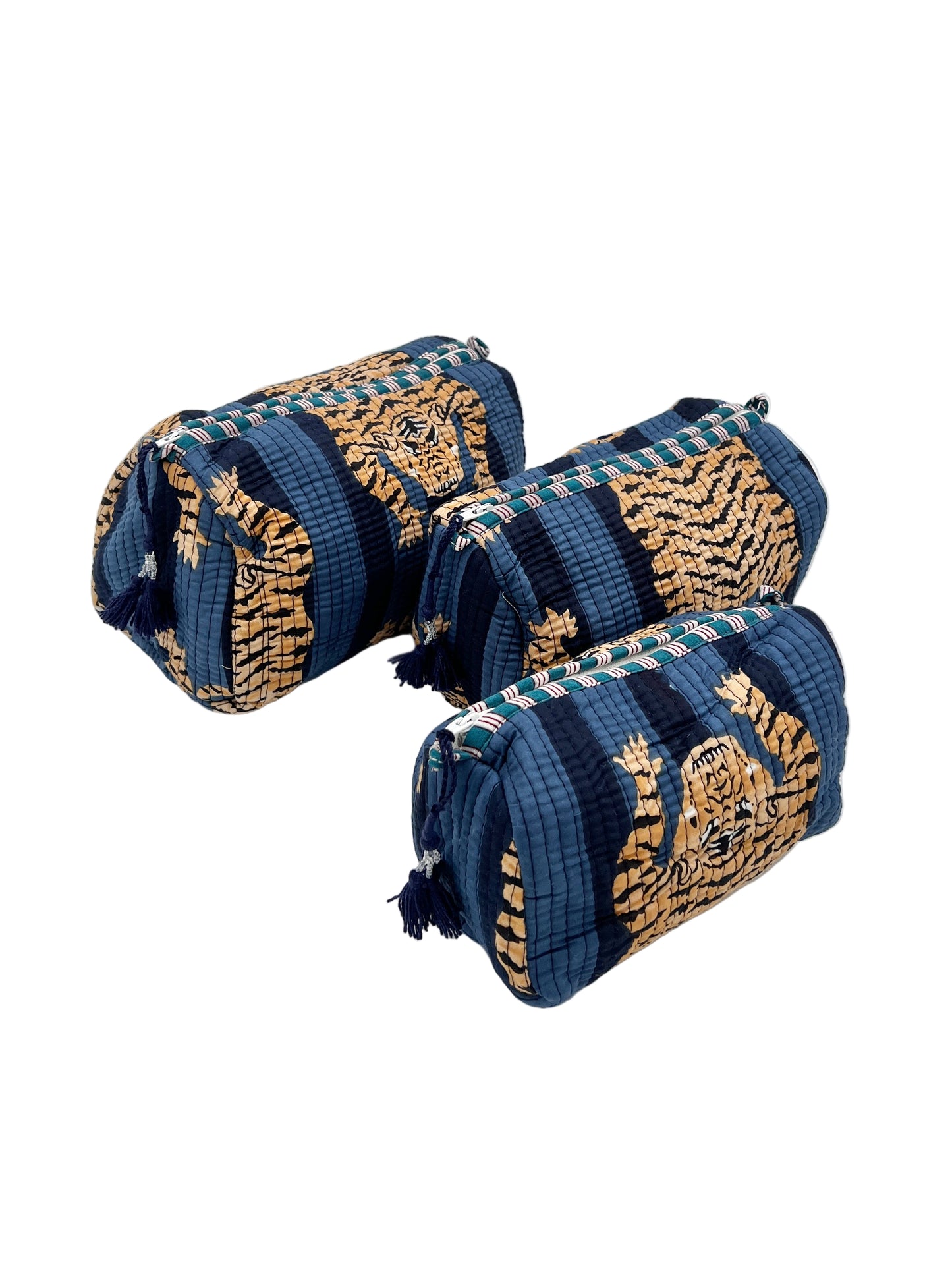 Tiger Print 3 Piece Bag Set