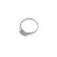 Circle Blue Topaz Ring