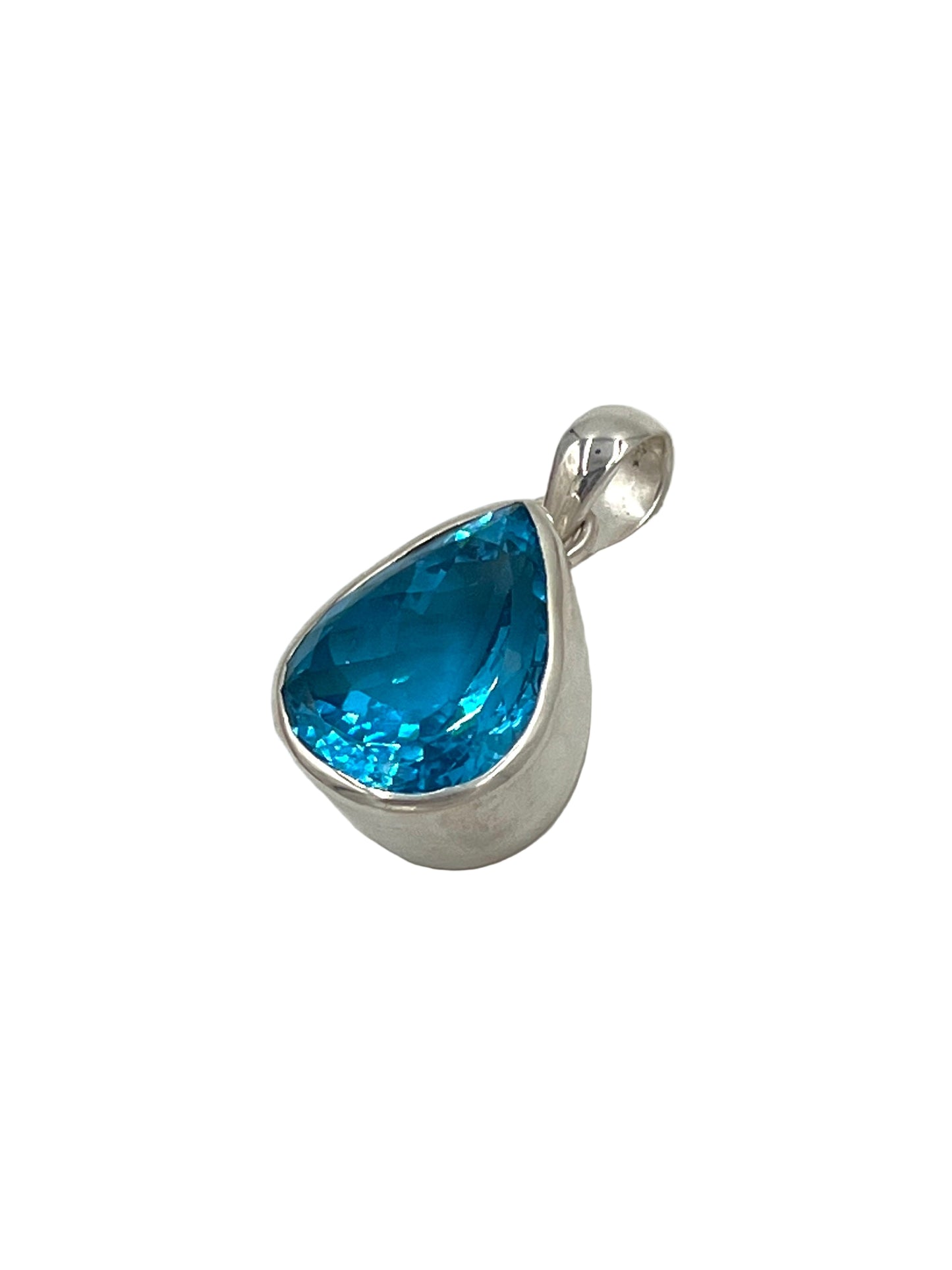 Swiss Blue Topaz Pendants