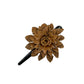 Large Leather Flower Hair Clips