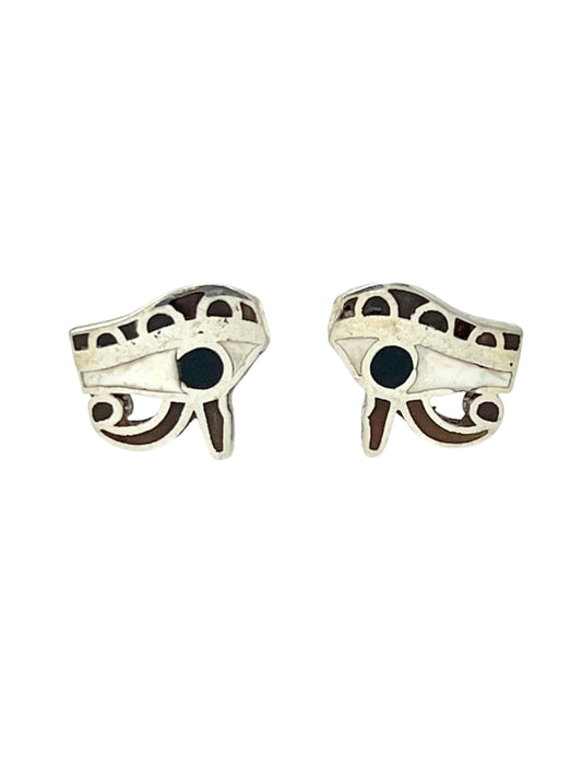 Silver Eye of Horus Studs