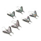 Sterling Silver Shell Filigree Butterfly Earrings