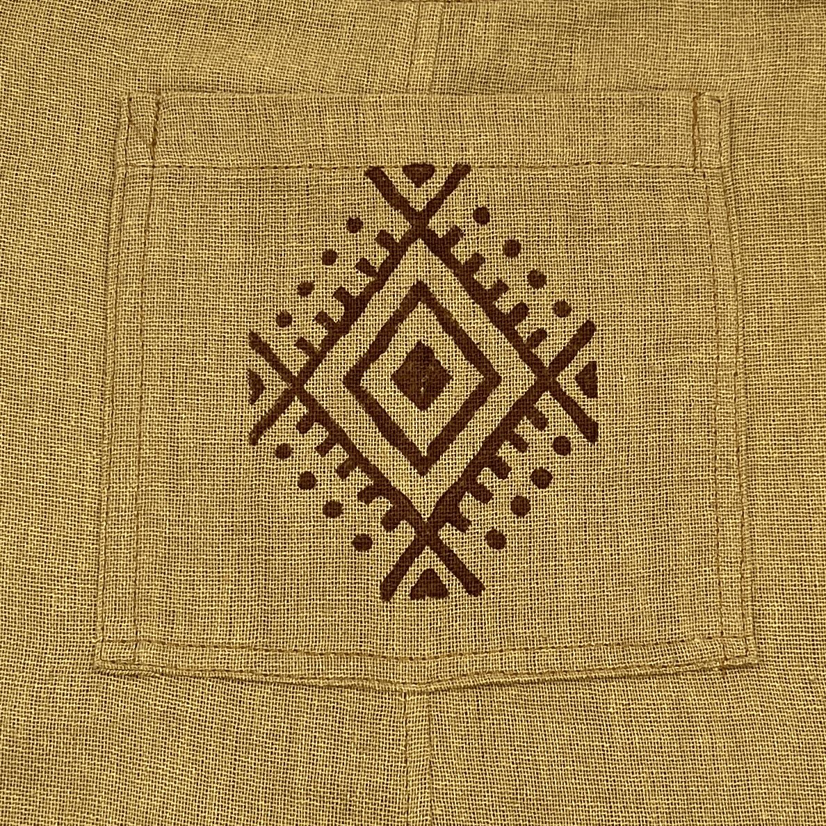 Desert Rose Block Print Overalls