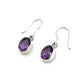 Sterling Silver Faceted Amethyst Earrings