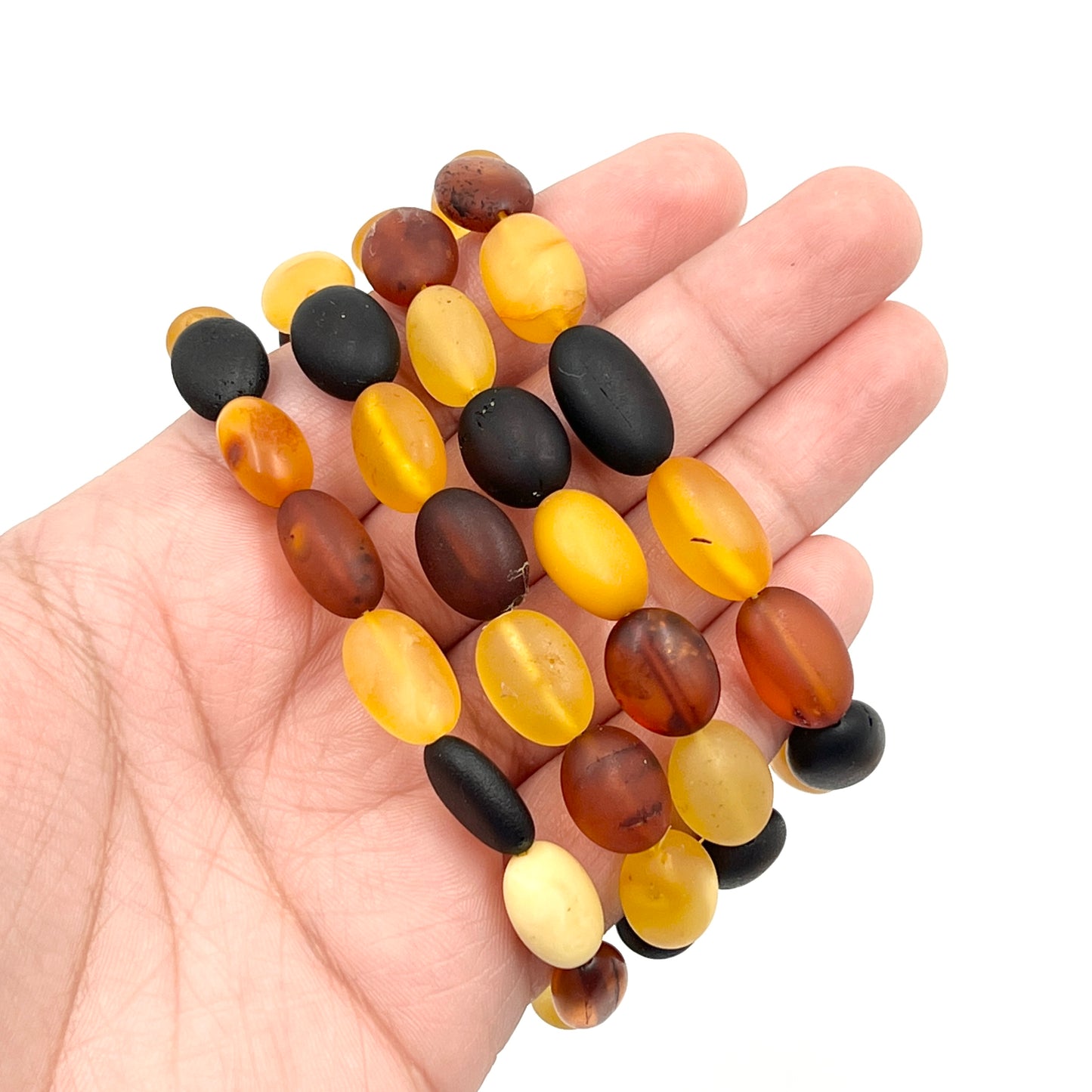 Amber Oval Stretchy Bracelets