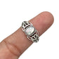 Sterling Silver Shell Peace Ring
