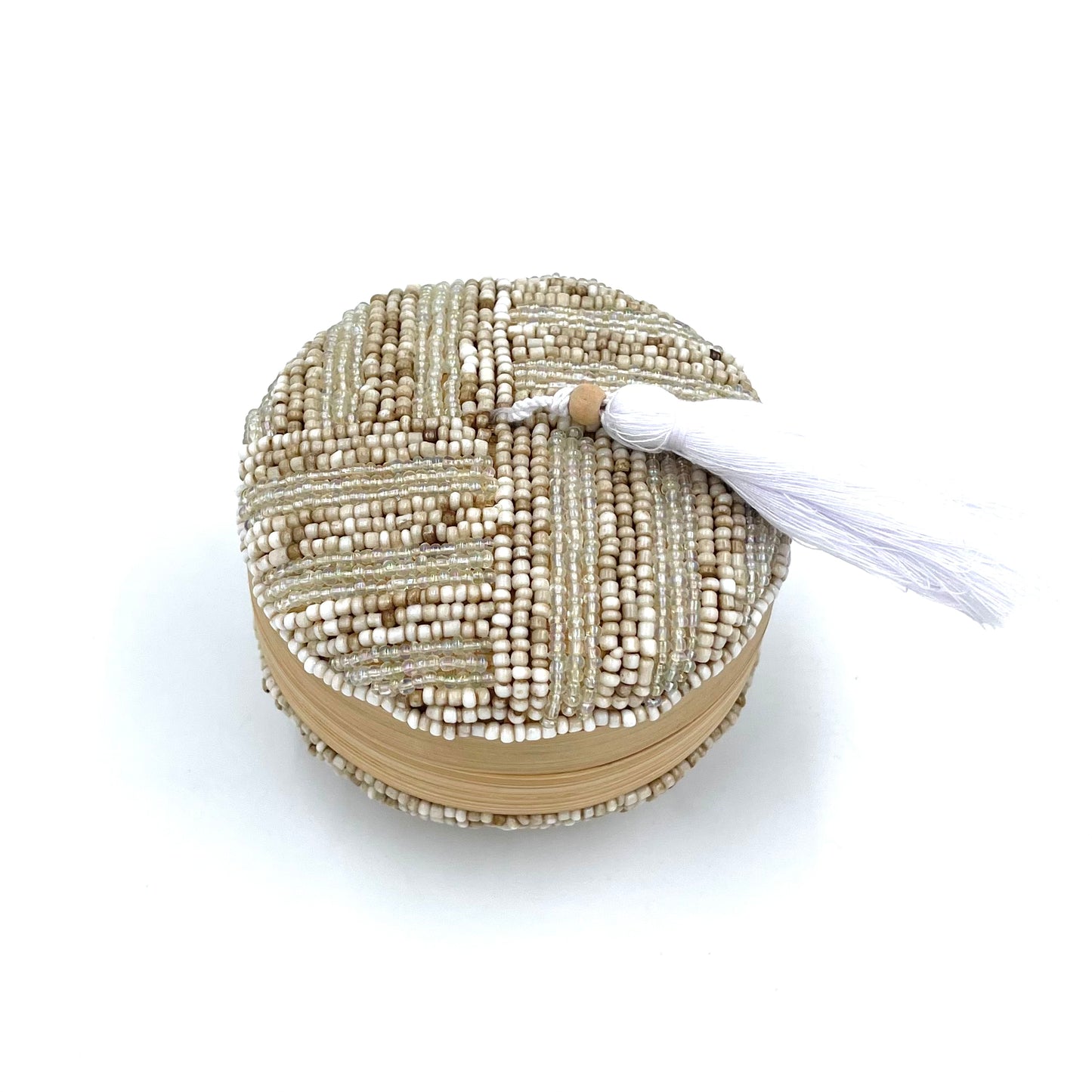 Bali Beaded Round Boxes