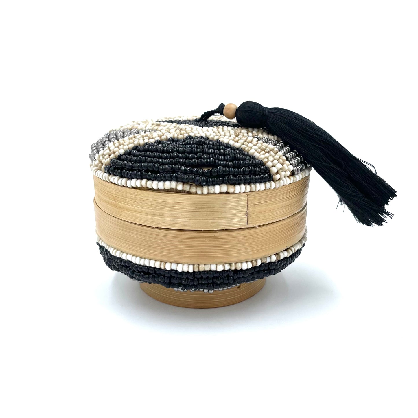 Bali Beaded Round Boxes