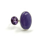 Sterling Silver Amethyst & Charoite Rings
