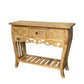 White Washed Teak Console Table