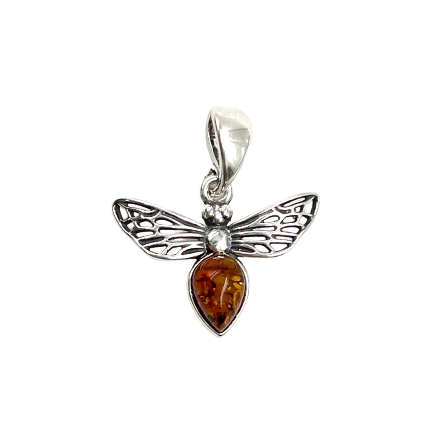 Amber Insect Pendants