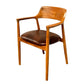 Leather Teakwood Arm Chair