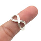 Sterling Silver Shell Infinity Rings