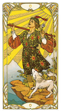 Golden Art Nouveau Tarot Deck