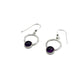 Cicle Gemstone Earrings