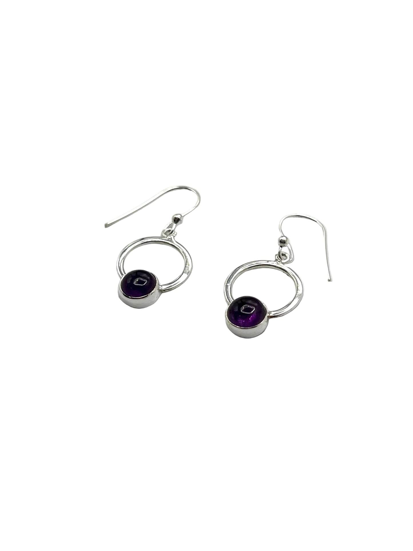 Cicle Gemstone Earrings