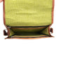 Camel Leather Cross Body Saddle Bag