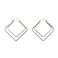Sterling Silver Square Hoop Earrings