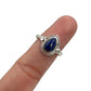 Beaded Teardrop Lapis Lazuli Ring